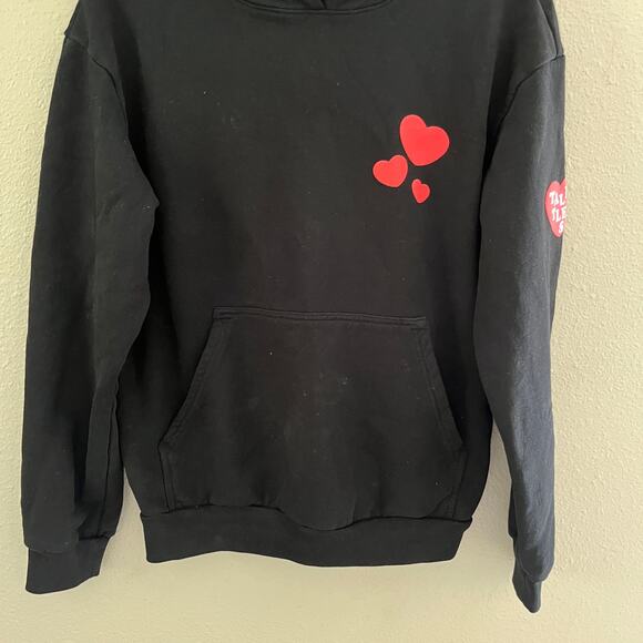 Talentless Hoodie Sweatshirt Black Show Me Love Hooded sweatshirt - Picture 4 of 9